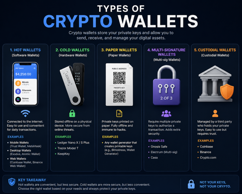 Types of crypto wallet