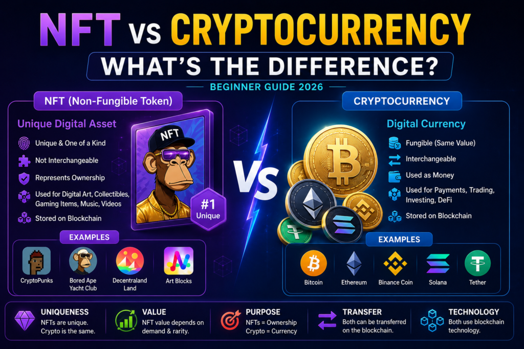 NFT-vs-crypto-currency