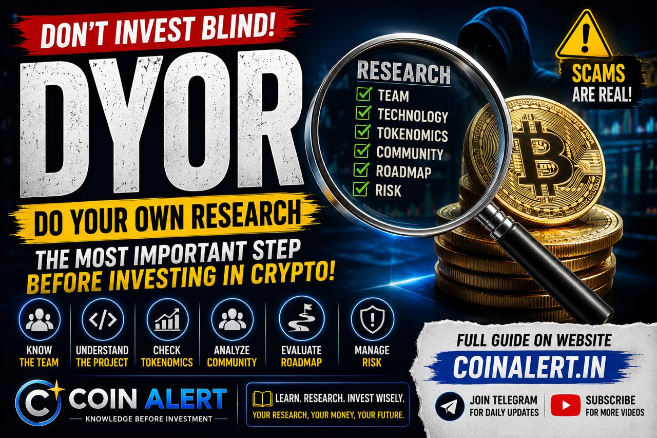 DYOR Explained in Hindi – Coin Alert Academy Episode 01