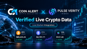 Coin Alert and Pulse Verity live crypto market data partnership